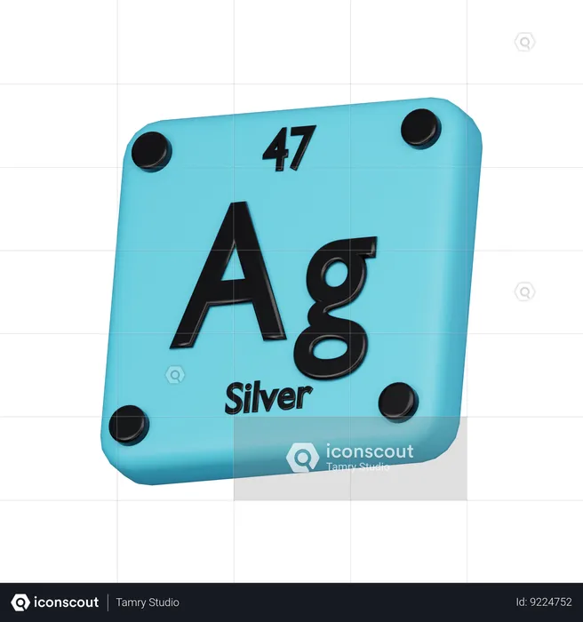 Argent  3D Icon