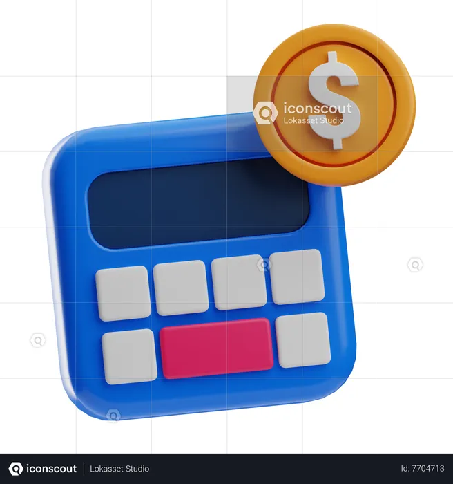 Calcul d'argent  3D Icon