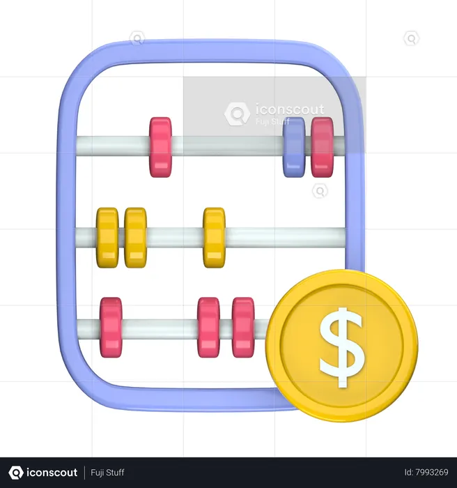 Calcul d'argent  3D Icon