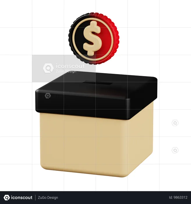 Investissement monétaire  3D Icon