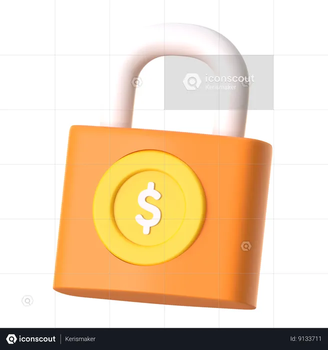 Protection de l'argent  3D Icon