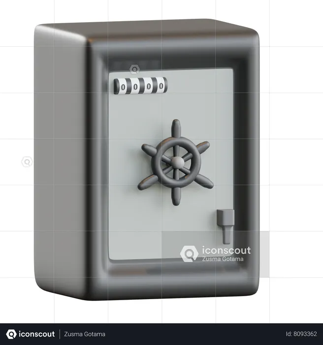 Argent en sécurité  3D Icon