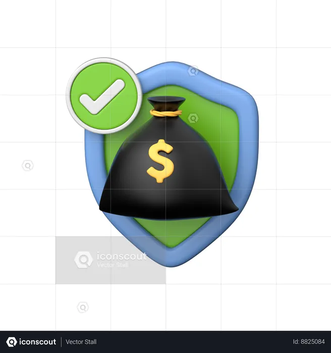 Sécurité financière  3D Icon