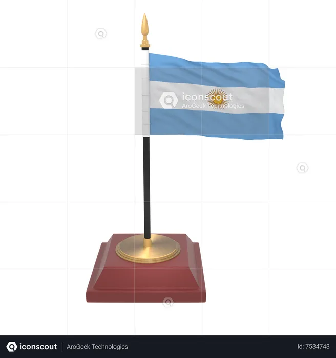 Argentina flag Flag 3D Icon