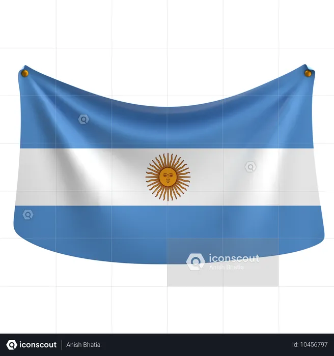 Argentinien Flag 3D Icon