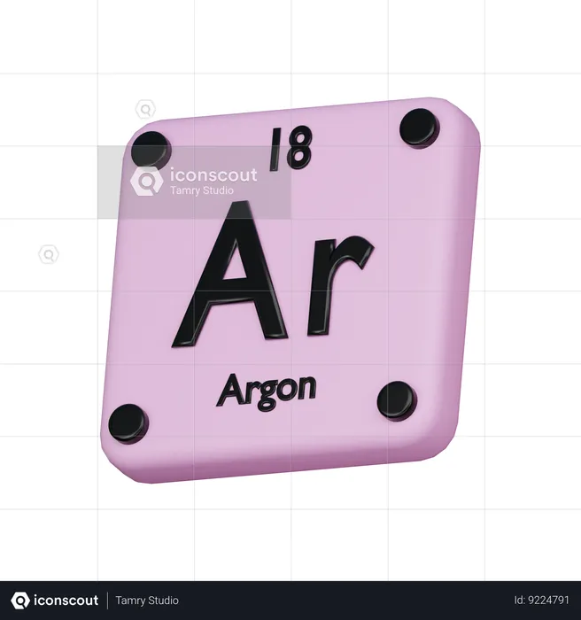 Argon  3D Icon