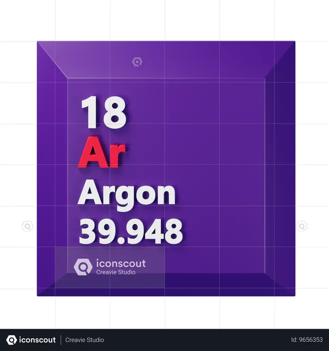 Argon  3D Icon