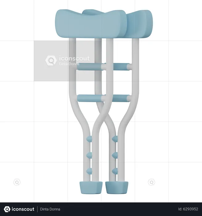 Arm Crutch  3D Icon