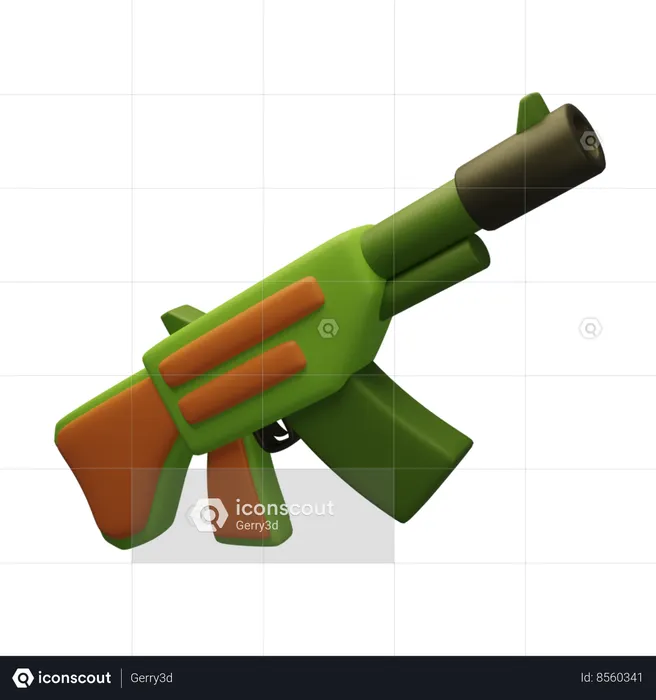 Pistola  3D Icon