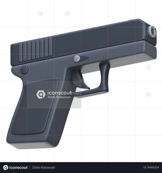 Pistola  3D Icon