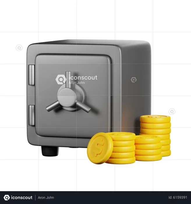 Armário do banco  3D Icon