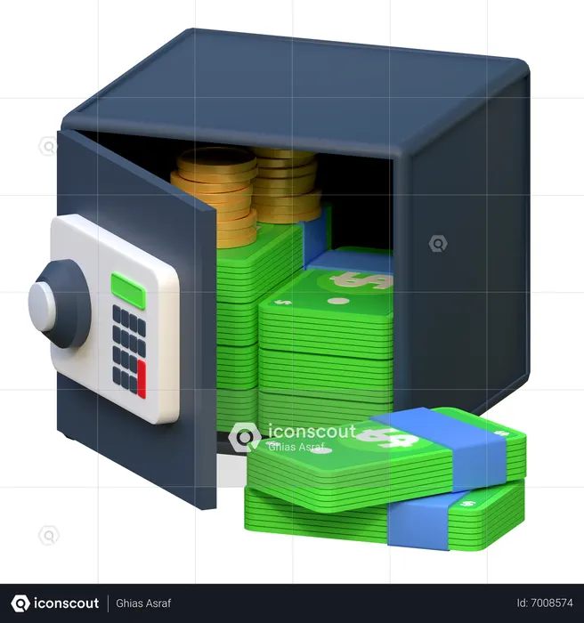 Armário do banco  3D Icon