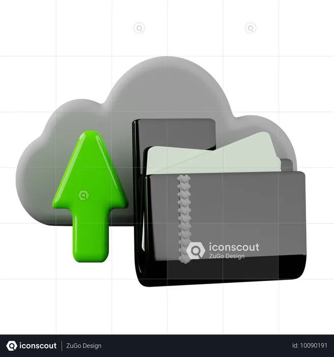 Armazenamento na núvem  3D Icon