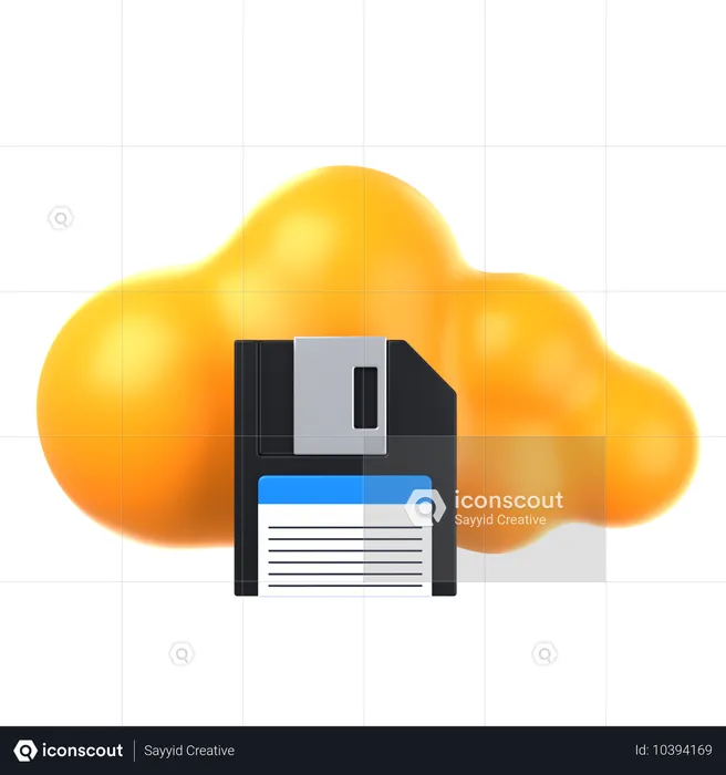 Armazenamento na núvem  3D Icon