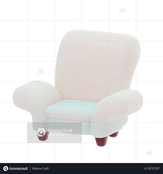 Armchair  3D Icon