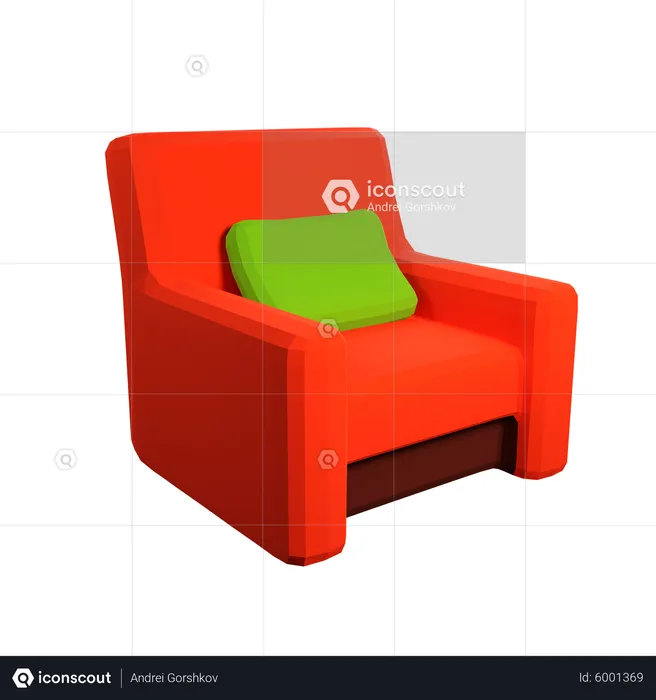 Armchair  3D Illustration