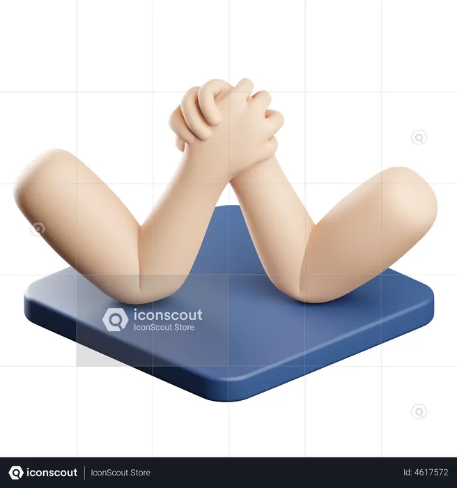 Armdrücken  3D Icon