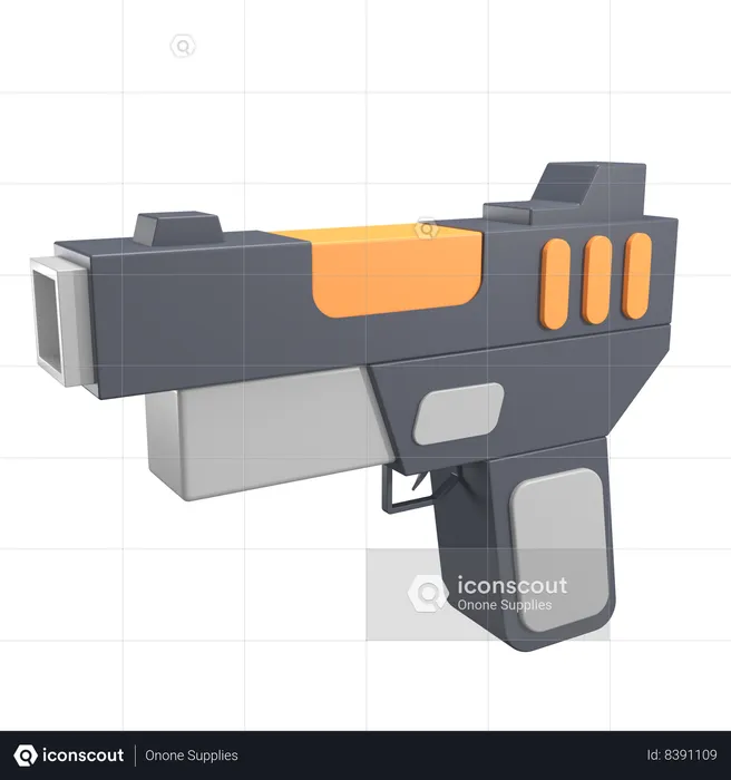 Pistolet  3D Icon