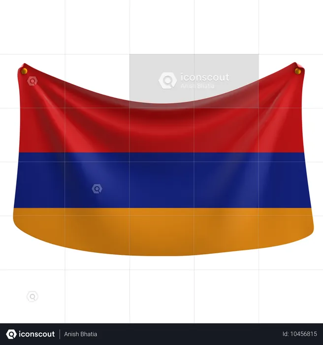 Armenien Flag 3D Icon