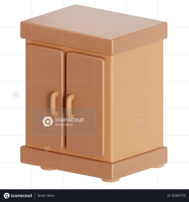 Armoire simple  3D Icon