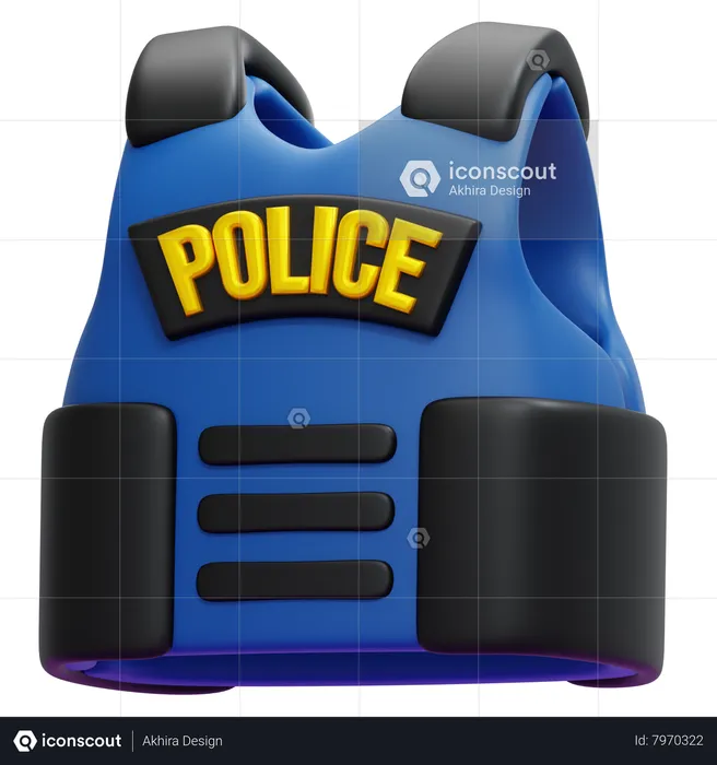 Armor Police  3D Icon