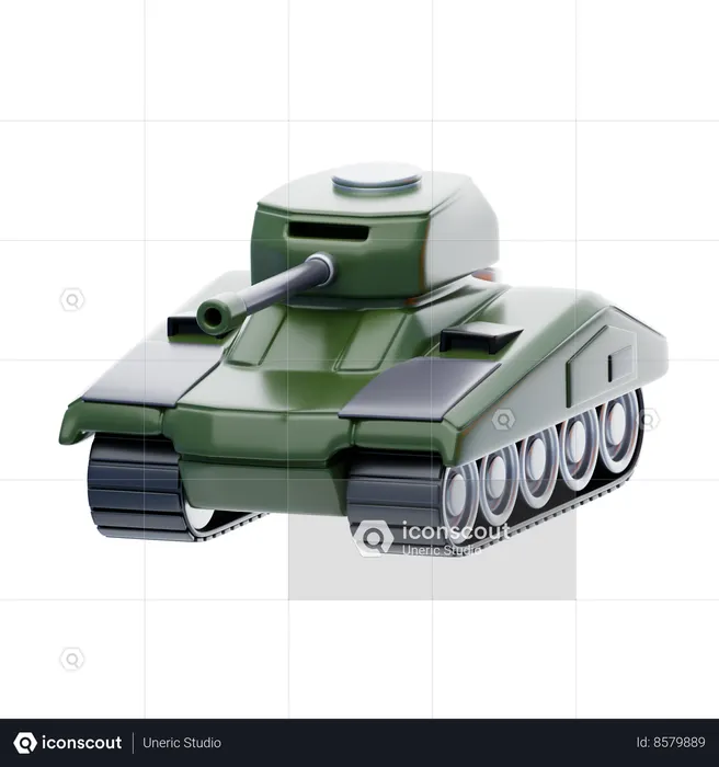 Armored Tank  3D Icon