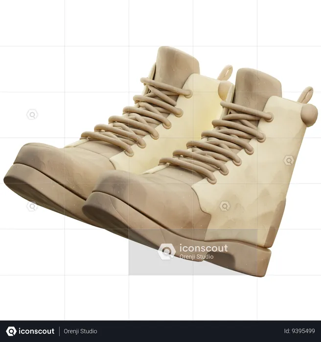 Army Boots  3D Icon