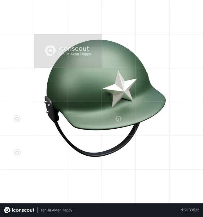 Army Helmet  3D Icon