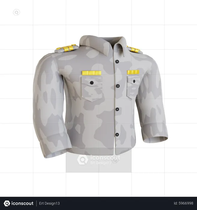 Army Suit  3D Icon
