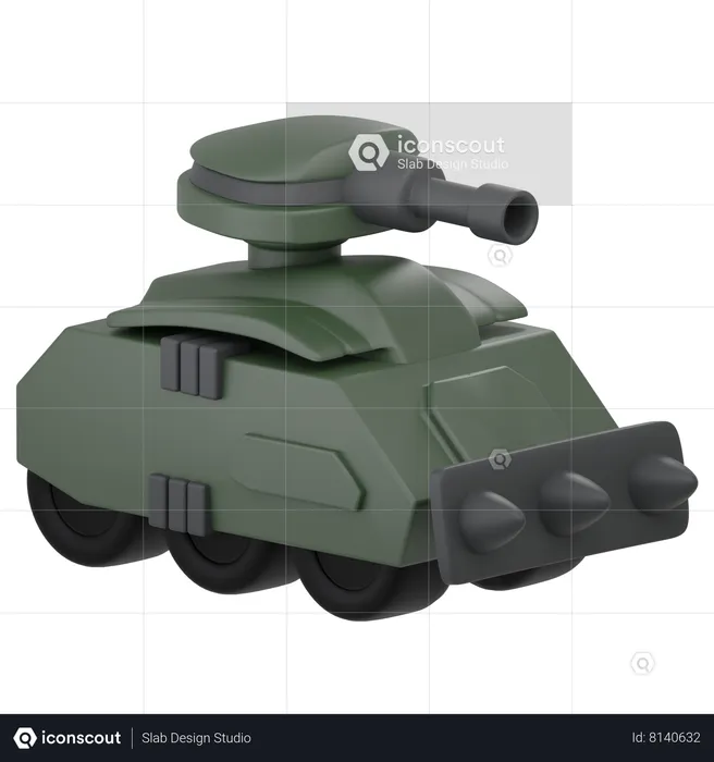 Army Tank  3D Icon