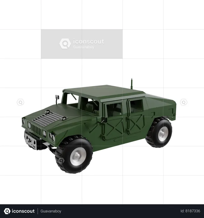 Army Vehicle  3D Icon