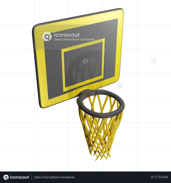 Aro de baloncesto  3D Icon