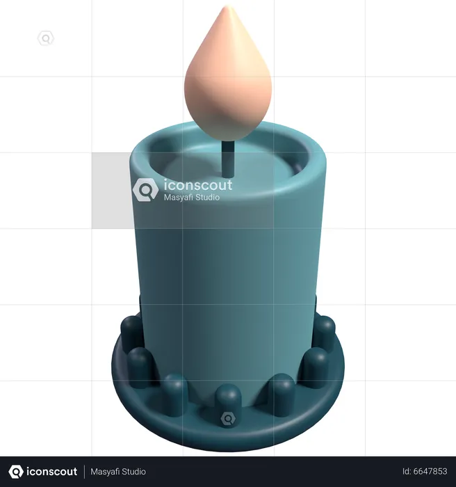 Aromatherapy Candles  3D Icon