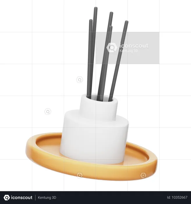 Aromatic Candle  3D Icon