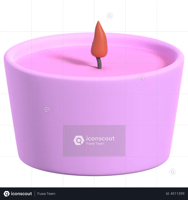 Aromatic Candles  3D Illustration
