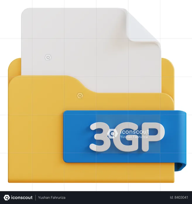 Arquivo 3gp  3D Icon