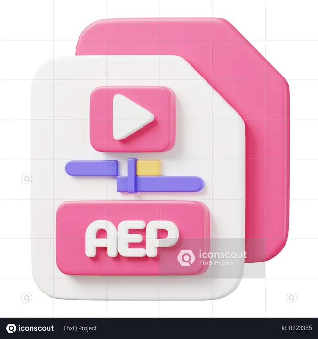 Arquivo aep  3D Icon