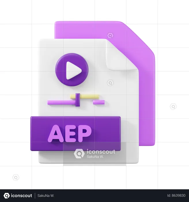 Arquivo aep  3D Icon