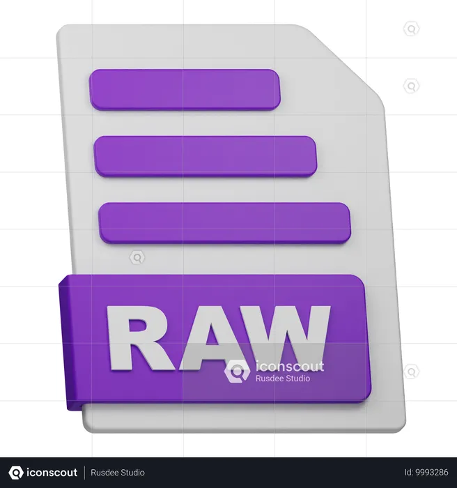 Arquivo RAW  3D Icon