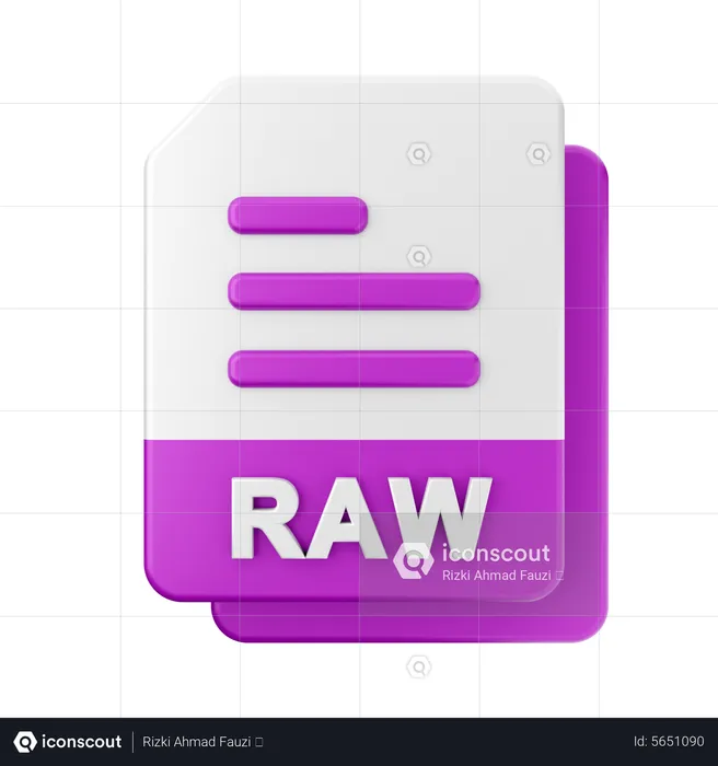 Arquivo RAW  3D Icon