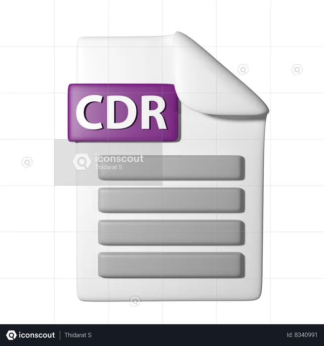 Arquivo cdr  3D Icon