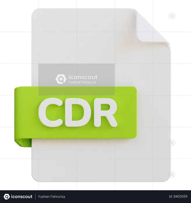 Arquivo cdr  3D Icon