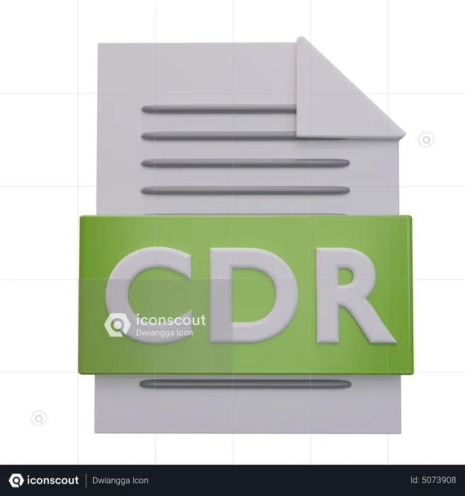 Arquivo cdr  3D Icon