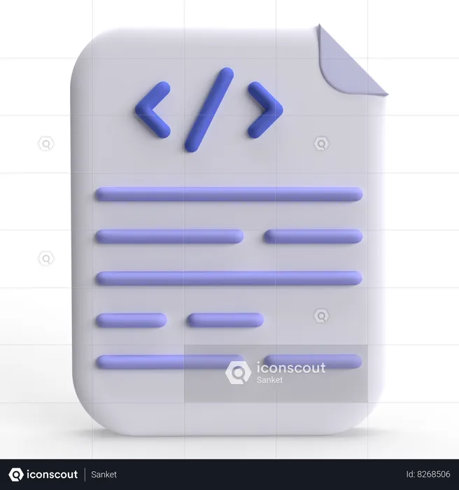 Arquivo de código  3D Icon