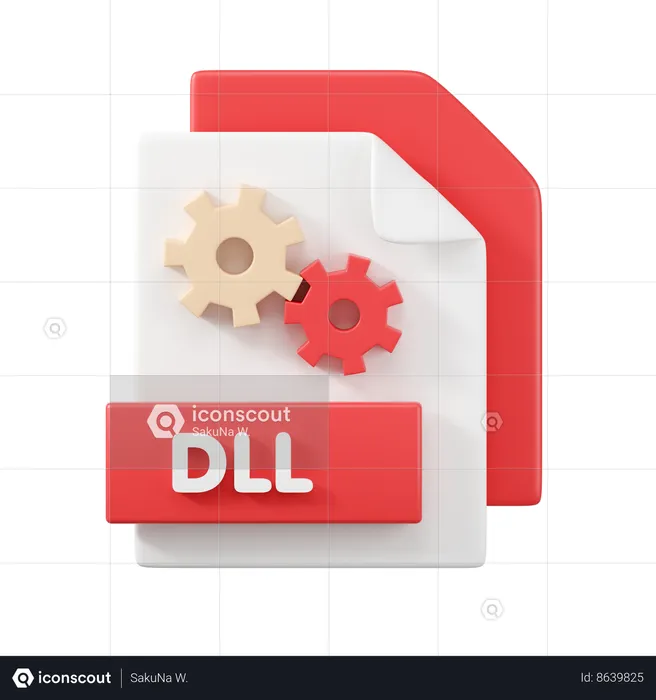 Arquivo dll  3D Icon