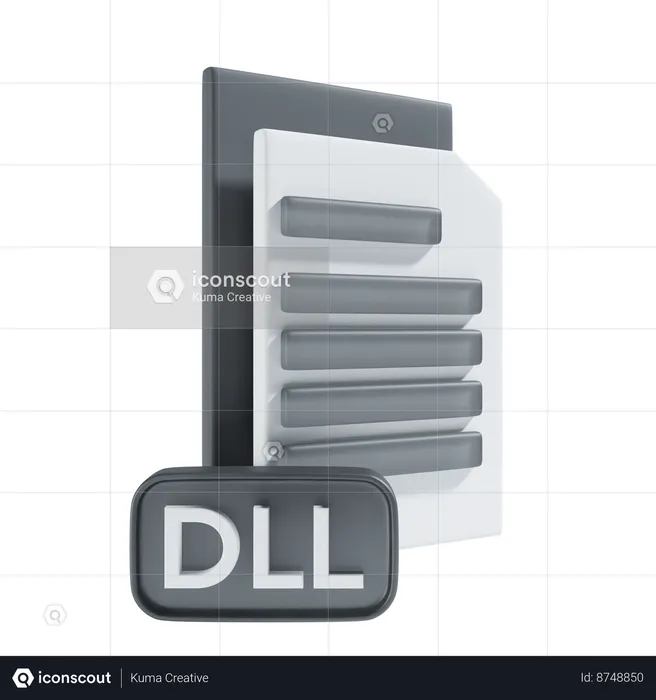 Arquivo dll  3D Icon