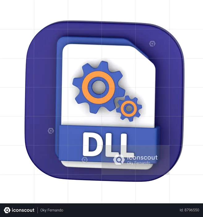 Arquivo dll  3D Icon