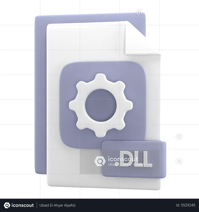 Arquivo dll  3D Icon