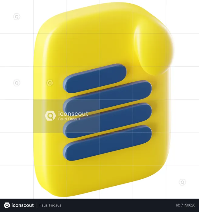 Arquivo de documento  3D Icon