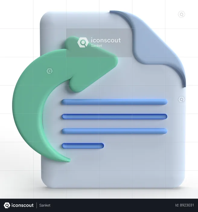 Encaminhar arquivo  3D Icon